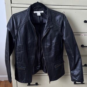 Elegant Black Leather Jacket